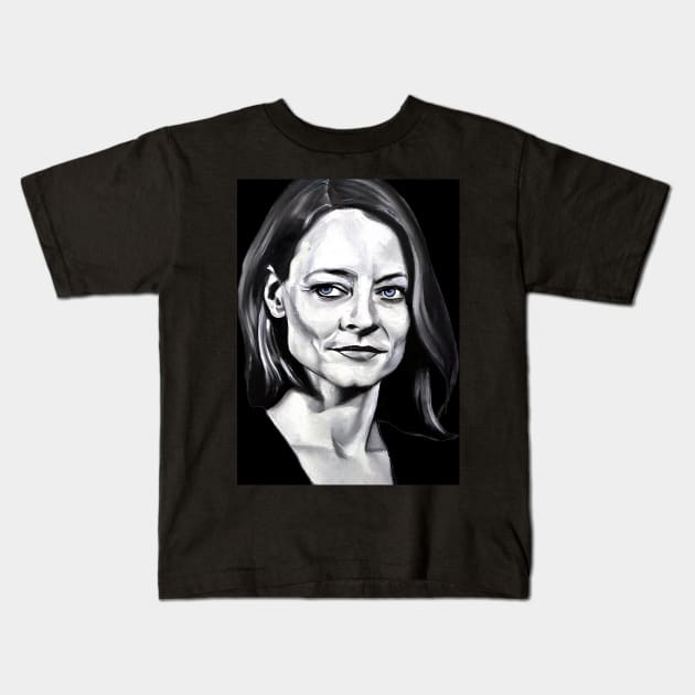 Jodie Foster Kids T-Shirt by Sobalvarro